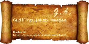 Györgyjakab Amadea névjegykártya